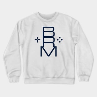 Boss Rush Media Letter Logo Vertical Blue Crewneck Sweatshirt